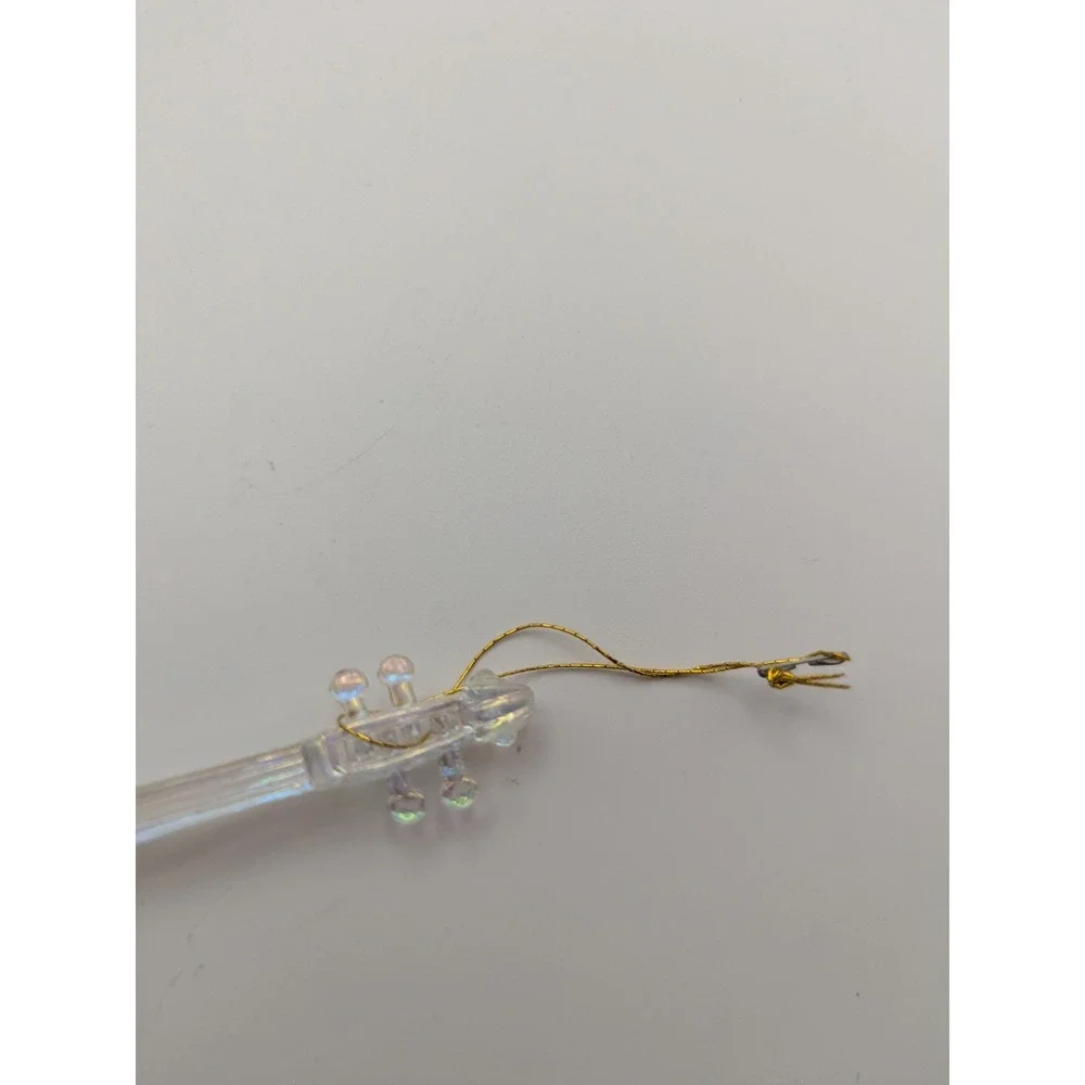 Vintage Iridescent Acrylic Violin‎ Ornament Christmas Tree Decor 4.5